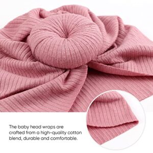 DRESHOW BQUBO Baby Turban Hats Turban Bun Knot Baby Infant Beanie Baby Girl Soft Cute Toddler Cap