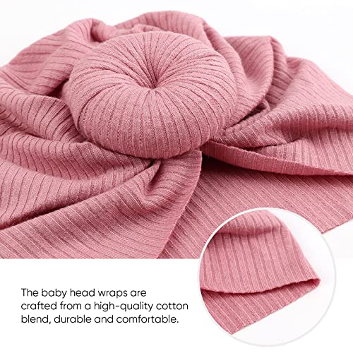 DRESHOW BQUBO Baby Turban Hats Turban Bun Knot Baby Infant Beanie Baby Girl Soft Cute Toddler Cap