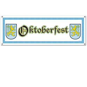 oktoberfest sign banner party accessory (1 count) (1/pkg)