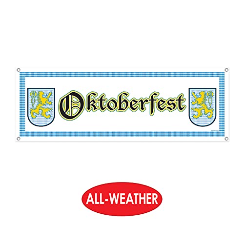 Oktoberfest Sign Banner Party Accessory (1 count) (1/Pkg)