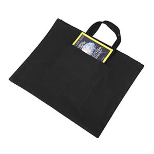 A2 Waterproof Canvas Drawing Painting Board Bag,Black Drawing Sketching Painting Art Carry Case Storage File Bag Sketchpad Portfolio Tote Handbag