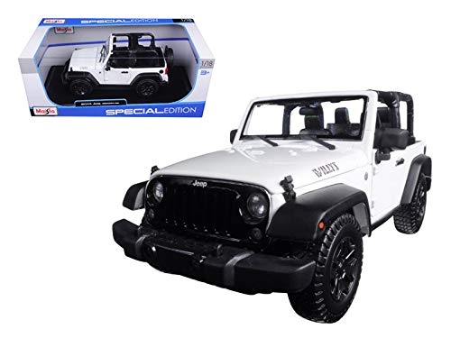 2014 Jeep Wrangler Willys White 1/18 by Maisto 31610