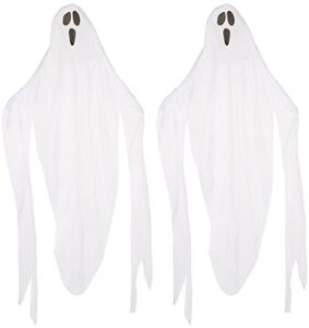 forum novelties set of 2 7ft fabric ghosts halloween hanging decoration for parties (2)
