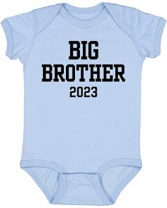 big brother 2023 infant bodysuit (#1301)~light blue~bodysuit 12m