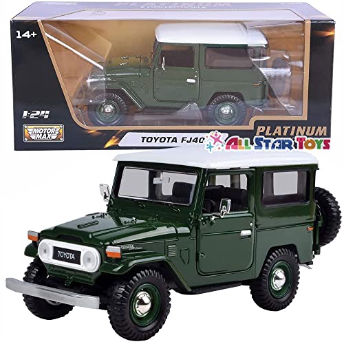 Motormax 79323gr Toyota FJ40 Green 1-24 Diecast Model Car