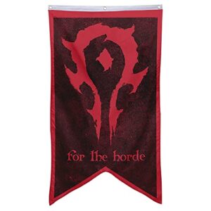 bayyon for the horde banner flag 30×50 inch man cave home office bed room decor