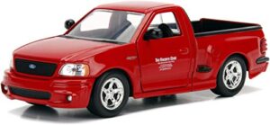 jada toys fast & furious 1:24 brian’s ford f-150 svt lightning die-cast car, toys for kids and adults, red (99574)