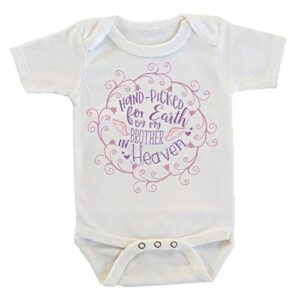 witty and bitty handpicked by my brother in heaven rainbow onesie/bodysuit (12-18 months)