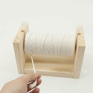 EXCEART Wooden Spool Rack Embroidery Yarn Spool Thread Holder Sewing Organizer Beaded Thread Tool Stand for Home Mall Dorm Store