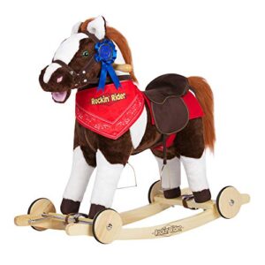 rockin’ rider admiral 2-in-1 horse brown large
