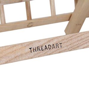 Threadart 120 Spool Cone Wood Thread Rack | Made of Hardwood, Sturdy, Freestanding or Wall Mount | Organizer Storage