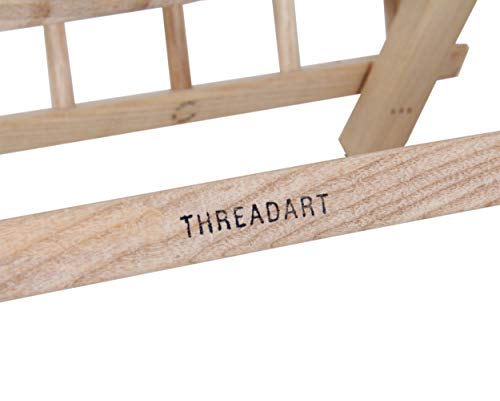 Threadart 120 Spool Cone Wood Thread Rack | Made of Hardwood, Sturdy, Freestanding or Wall Mount | Organizer Storage