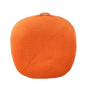removable slipcover for newborn lounger, super soft premium minky dot baby lounger cover, ultra comfortable, safe for babies (orange)