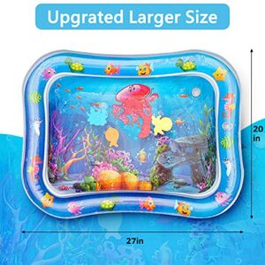 KITPIPI Tummy Time Mat, 2021 Upgraded Infants Baby Inflatable Water Mat Baby Activity Play Centers for 6 Months Newborn Brain & Body Development Infant&Toddlers Toys