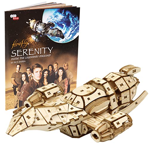 Incredibuilds Firefly Serenity 3D Wood Puzzle & Model Figure Kit (157 Pcs) - Build & Paint Your Own 3-D Movie Toy - Holiday Educational Gift for Kids & Adults, No Glue Required, 12+ 