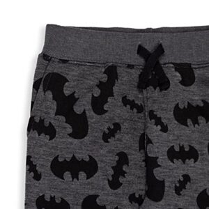 DC Comics Justice League Batman Little Boys Fleece 2 Pack Pants [ColorTag1] 7-8 Black/Gray