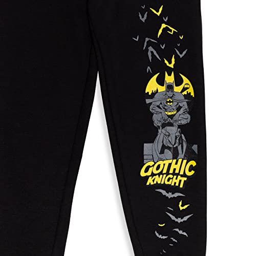 DC Comics Justice League Batman Little Boys Fleece 2 Pack Pants [ColorTag1] 7-8 Black/Gray