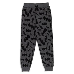 DC Comics Justice League Batman Little Boys Fleece 2 Pack Pants [ColorTag1] 7-8 Black/Gray