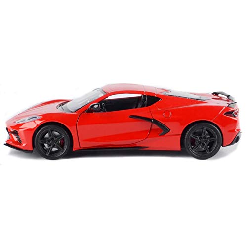 2020 Chevrolet Corvette C8 Stingray Red Timeless Legends 1/24 Diecast Model Car by Motormax 79360