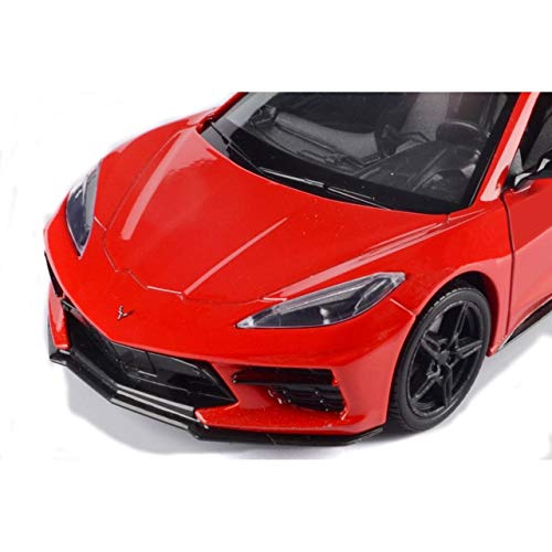 2020 Chevrolet Corvette C8 Stingray Red Timeless Legends 1/24 Diecast Model Car by Motormax 79360