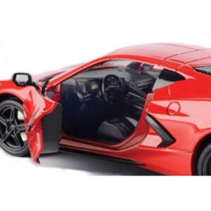 2020 Chevrolet Corvette C8 Stingray Red Timeless Legends 1/24 Diecast Model Car by Motormax 79360