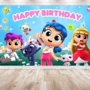 5x3 FT True and The Rainbow Kingdom Birthday Party Backdrop for Theme Party Decorations Banner