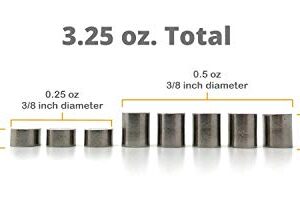 3.25 oz Tungsten Pinewood Car Weights + 20 Page Step-by-Step Build Guide for Apollo 2000 Derby Car Showing Design + Weight Placement, Bring Your Car to The 5 oz Limit and Gain The Winning Edge