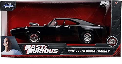 Jada Toys FF9 DOMS 1327 Dodge Charger 1/24 Vehicle, Black