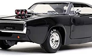 Jada Toys FF9 DOMS 1327 Dodge Charger 1/24 Vehicle, Black