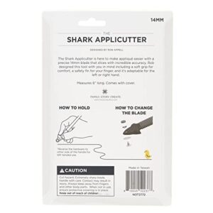 MISSOURI STAR QUILT CO. Shark Applicutter Mini Rotary Cutter, 14mm Blade | Rolling Cutter Tool for Quilt Appliques and Cutting Fabrics | Essential Quilting and Sewing Supplies for DIY Craft Projects