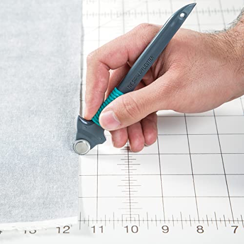 MISSOURI STAR QUILT CO. Shark Applicutter Mini Rotary Cutter, 14mm Blade | Rolling Cutter Tool for Quilt Appliques and Cutting Fabrics | Essential Quilting and Sewing Supplies for DIY Craft Projects