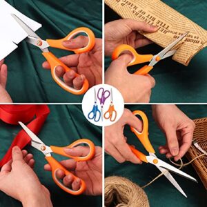 3 Pack 8" Scissors for Office & Home,Softgrip Office Scissors for General Use Art Craft Classroom DIY,3pcs