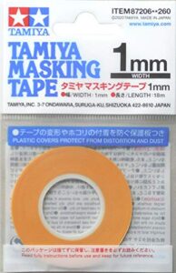 tamiya tam87206 87206 masking tape 1 mm/18 m, model making, accessories