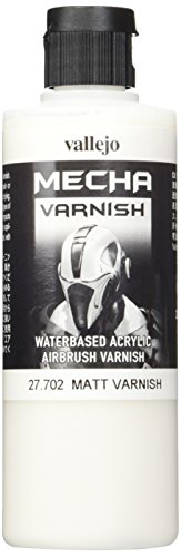 Vallejo Mecha Matt Varnish 200ml Painting Accessories, VJ27702, 6.76 Fl Oz (Pack of 1)