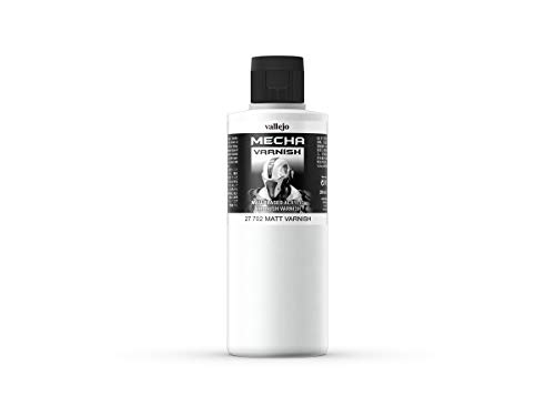 Vallejo Mecha Matt Varnish 200ml Painting Accessories, VJ27702, 6.76 Fl Oz (Pack of 1)