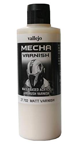 Vallejo Mecha Matt Varnish 200ml Painting Accessories, VJ27702, 6.76 Fl Oz (Pack of 1)