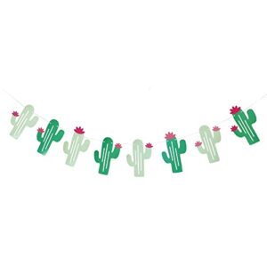 tinksky summer theme wedding parties decorations single sided cactus banner pennant tropical party birthday party festival luau hawaii children’s party decoration