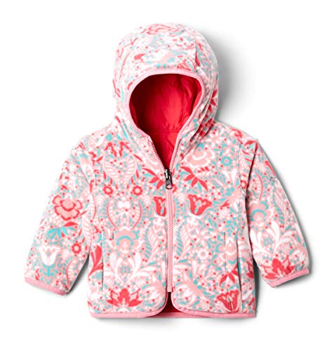 Columbia Toddler Girls Double Trouble Jacket, Bright Geranium/Pink Orchid, 2T