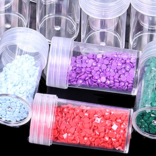 Transparent Diamond Painting Storage Containers, 30/60/90/120 Bottles Small Jewelry DIY Container Bottles for Beads