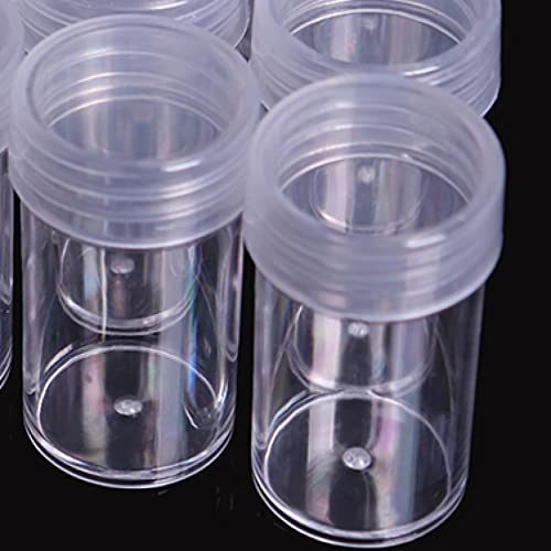 Transparent Diamond Painting Storage Containers, 30/60/90/120 Bottles Small Jewelry DIY Container Bottles for Beads