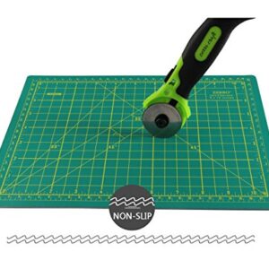 ZERRO Cutting Mat,Self Healing Rotary Mat Professional Double-Sided Thick Non-Slip Mat 12" x 9" for Quilting Sewing Crafts Projects (A4)