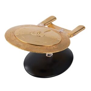 star trek the official starship collection | gold plated u.s.s. enterprise ncc-1701-d special edition by eaglemoss hero collector