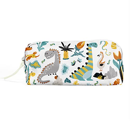 Pencil Pouch Pencil Case Pencil Bag Pen Case Pouch Box Organizer for Teen Girls Boys School Students Men Women Waterproof Zipper Pouch for Office Supplies Makeup, Dinosaur Party Favors Decor