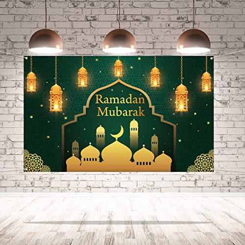 Pudodo Ramadan Mubarak Backdrop Banner Mosque Islamic Muslim Religious Holiday Party Photography Background Wall Decoration