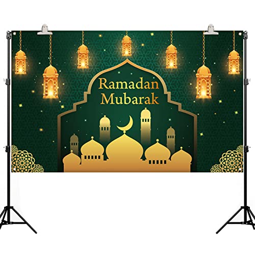 Pudodo Ramadan Mubarak Backdrop Banner Mosque Islamic Muslim Religious Holiday Party Photography Background Wall Decoration