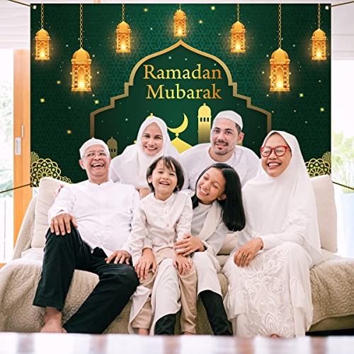 Pudodo Ramadan Mubarak Backdrop Banner Mosque Islamic Muslim Religious Holiday Party Photography Background Wall Decoration