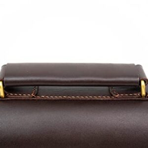 Hoi An Soul - Leather Document Tube - 100% Hand Made - Black - 21"