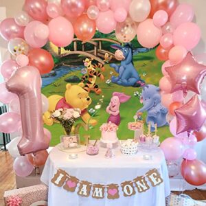 Dienalls 7x5ft Baby Shower Decorations Backdrop Birthday Theme Baby Shower for Girl Boy Happy Birthday Wall Background 1st Birthday fondos para fotografias de Bebes Gender Reveal Cake Topper Decor