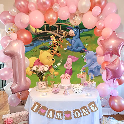 Dienalls 7x5ft Baby Shower Decorations Backdrop Birthday Theme Baby Shower for Girl Boy Happy Birthday Wall Background 1st Birthday fondos para fotografias de Bebes Gender Reveal Cake Topper Decor