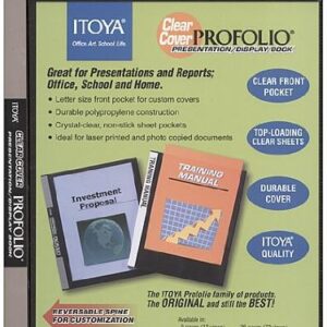 Itoya Clear Cover Profolio Presentation Books 48 pages (96 views) [PACK OF 2 ]